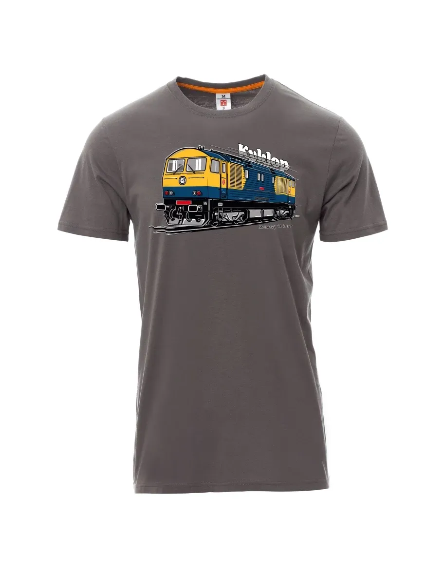 Graues T-Shirt für Männer Triebwagen 759 „Kyklop“
