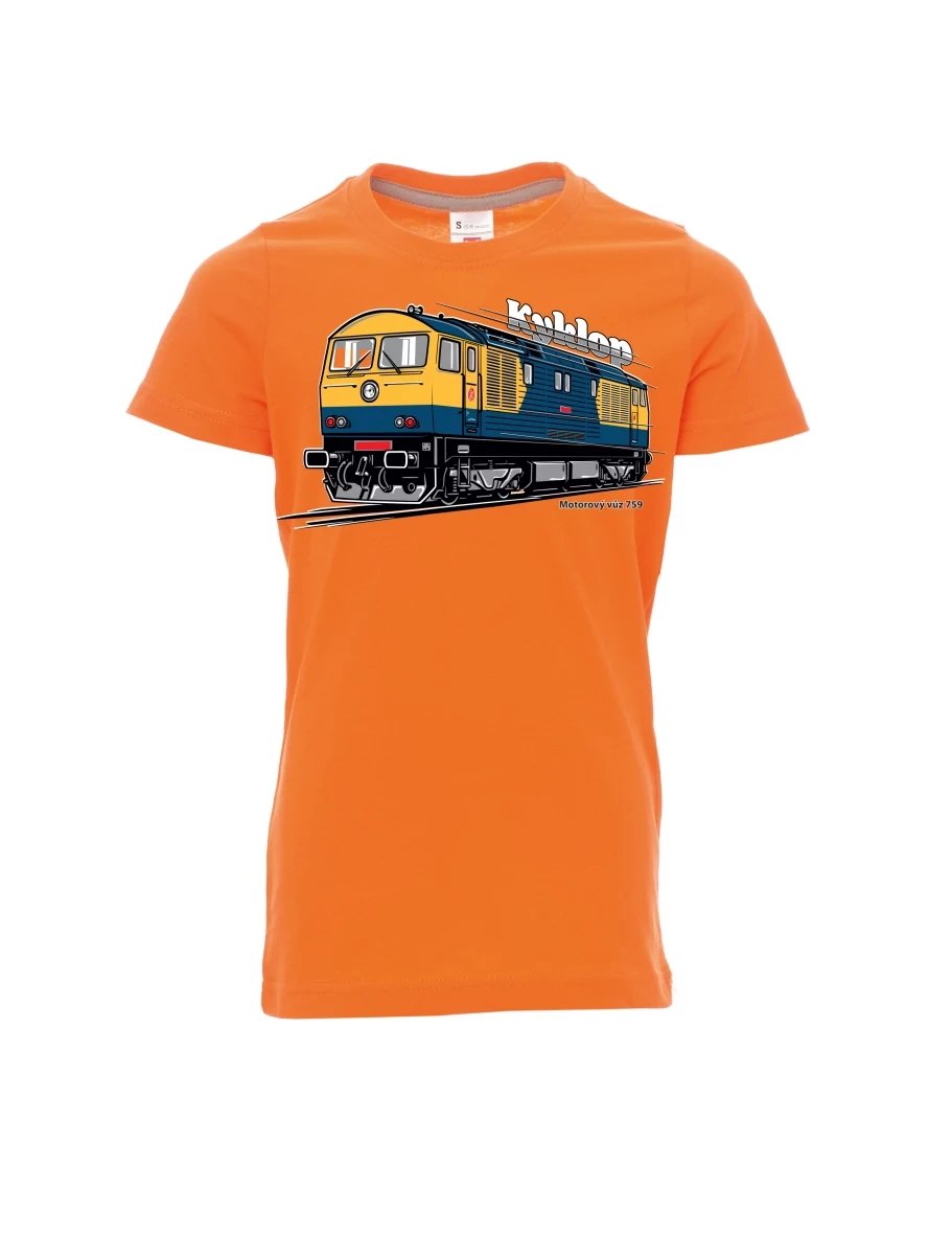Orange Kinder T-Shirt Triebwagen 759 „Kyklop“