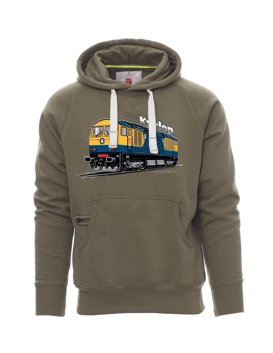 Khaki Sweatshirt für Männer Triebwagen 759 „Kyklop“