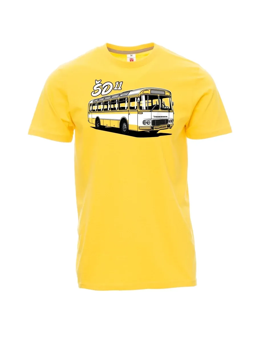 Gelbes T-Shirt für Männer Autobus ŠD 11