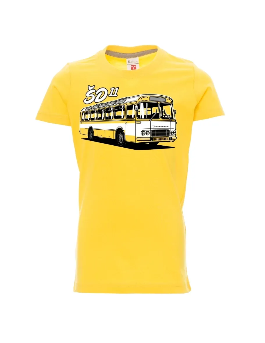 Gelbes Kinder T-Shirt Autobus ŠD 11