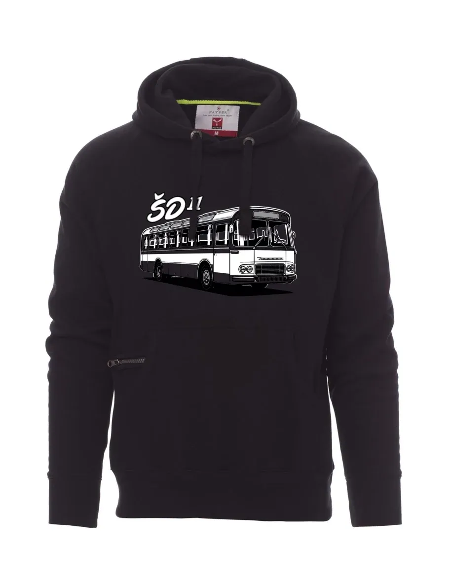 Schwarzes Sweatshirt für Männer Autobus ŠD 11