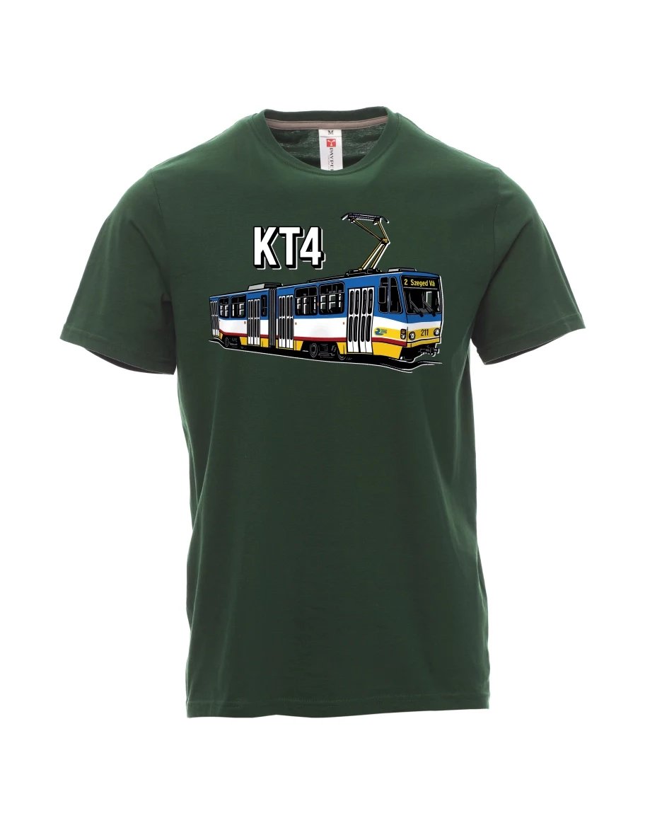 Dunkelgrün T-Shirt für Männer Straßenbahn KT4