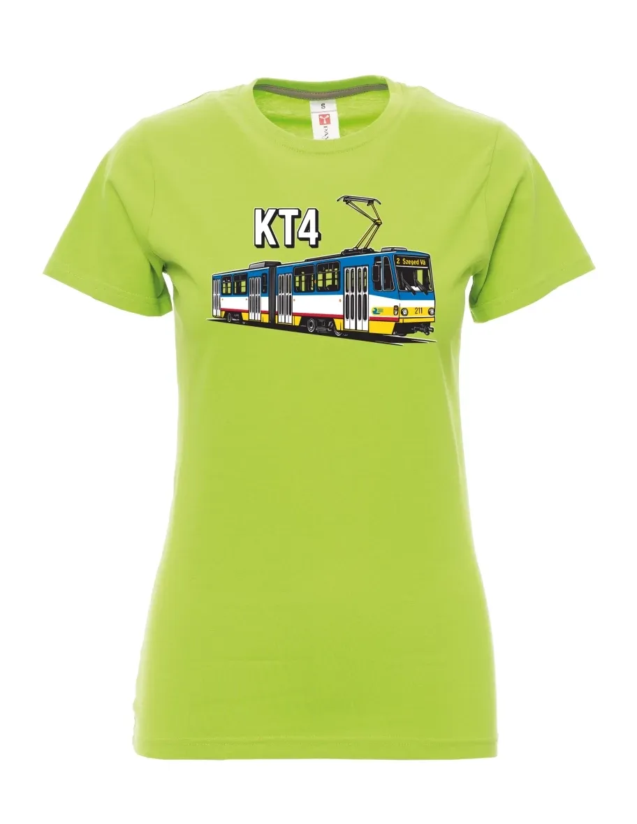 Limone T-Shirt für Damen Straßenbahn KT4