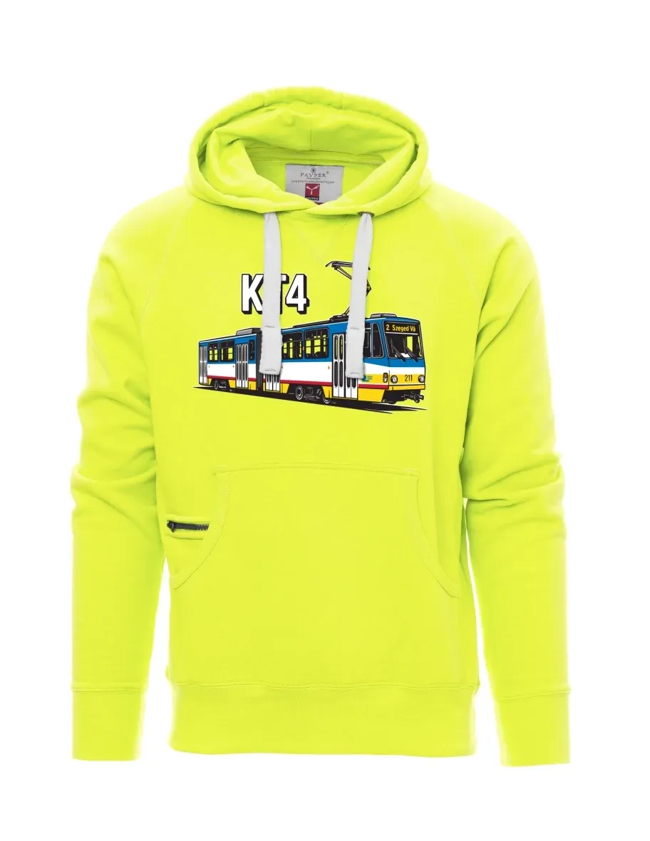 Fluoreszierendes Sweatshirt für Männer Straßenbahn KT4
