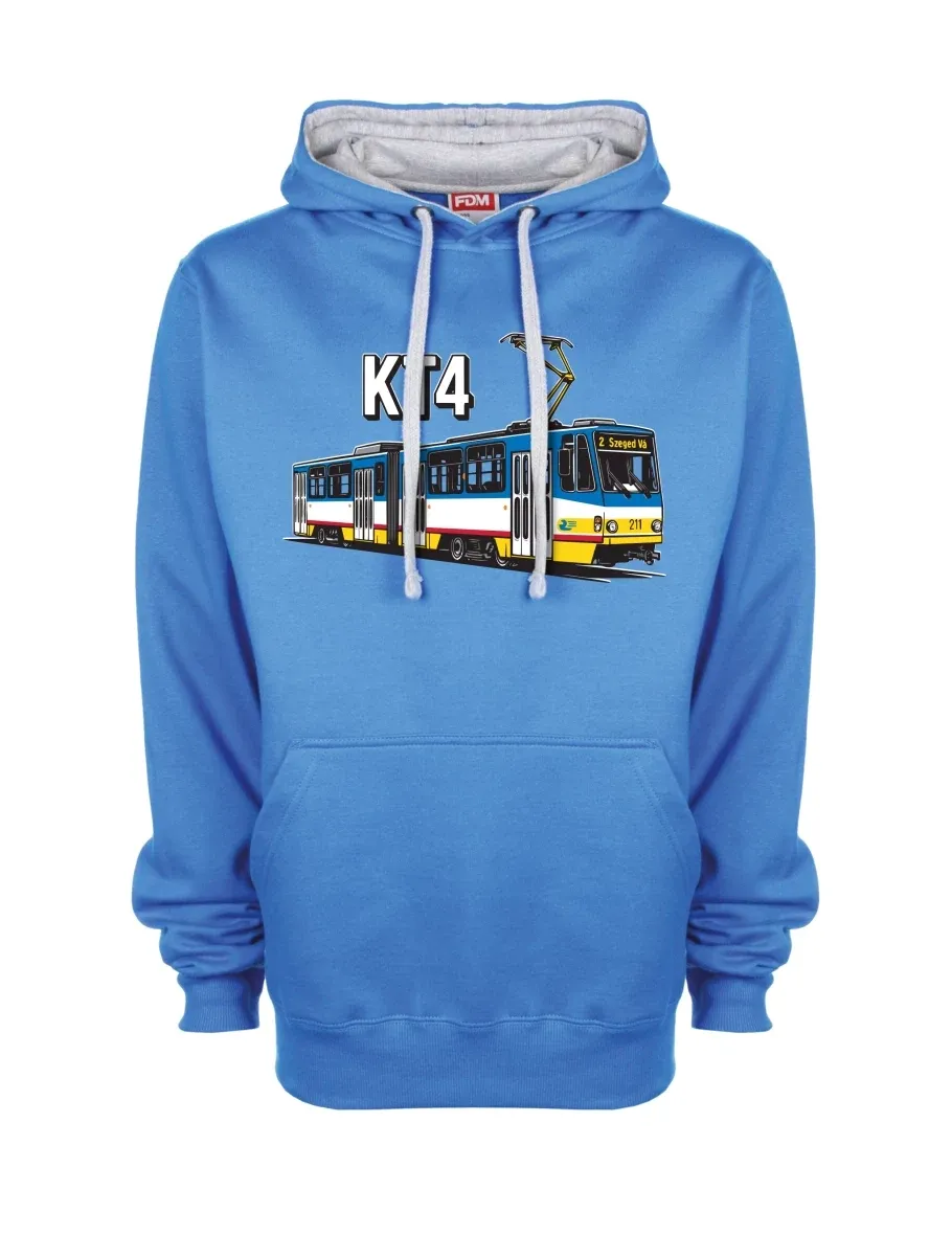 Grau-blaues Sweatshirt Straßenbahn KT4