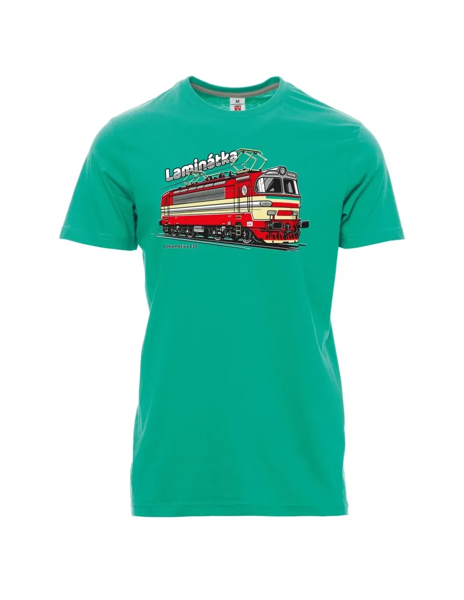 Smaragde T-Shirt für Männer Lokomotive 230 „Laminátka“