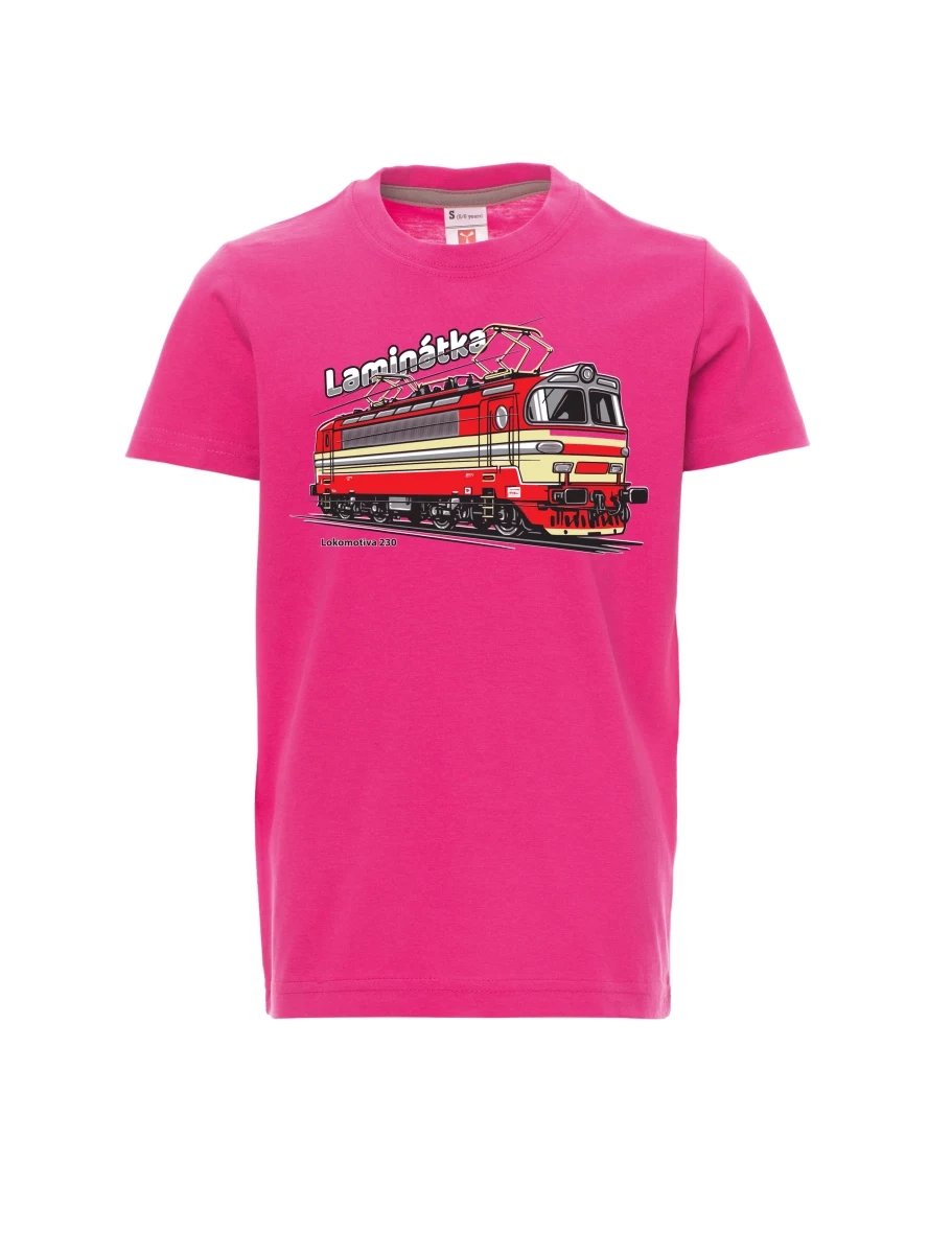 Rosa Kinder T-Shirt Lokomotive 230 „Laminátka“
