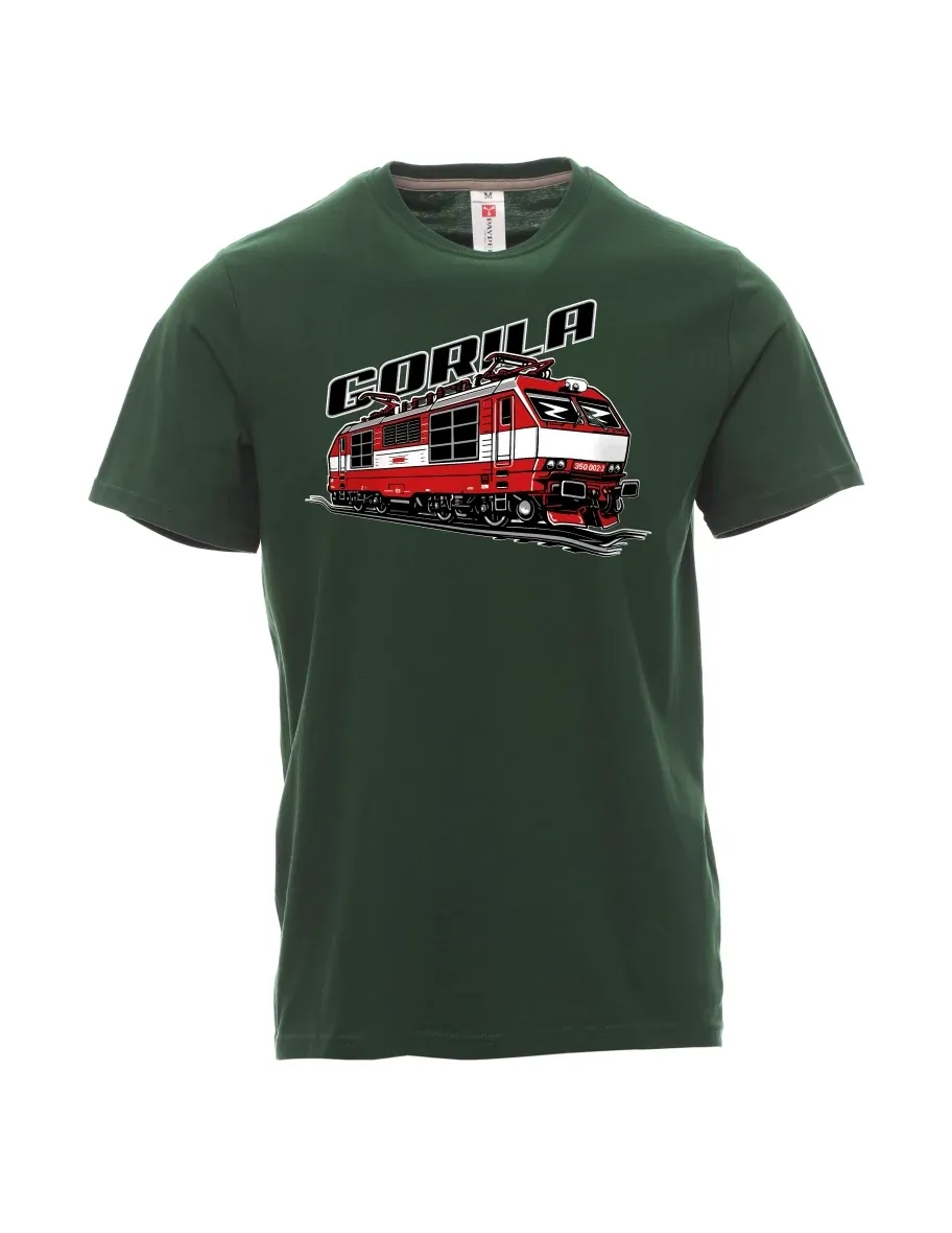 Dunkelgrün T-Shirt für Männer Lokomotive 350 „Gorila“