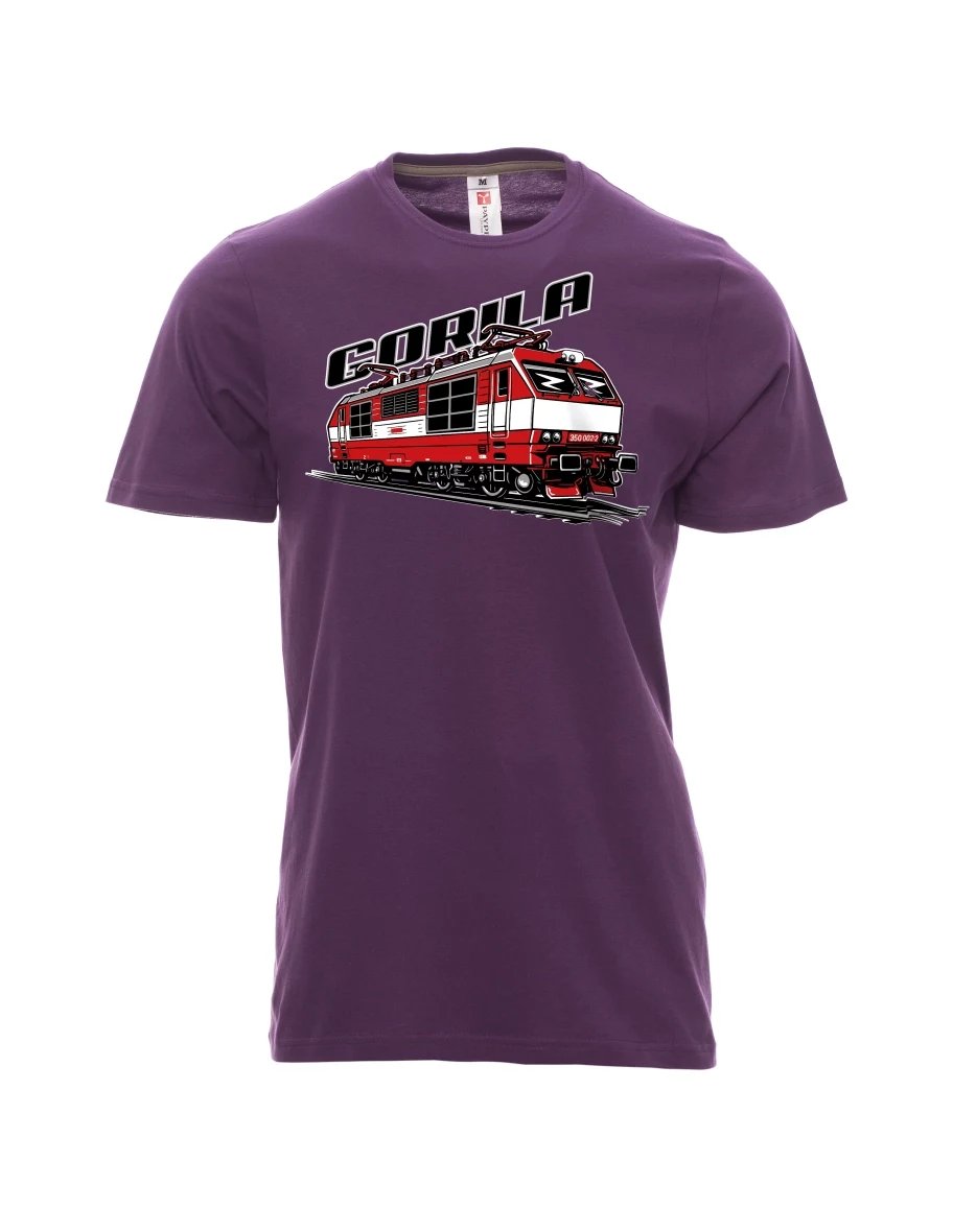 Violett T-Shirt für Männer Lokomotive 350 „Gorila“