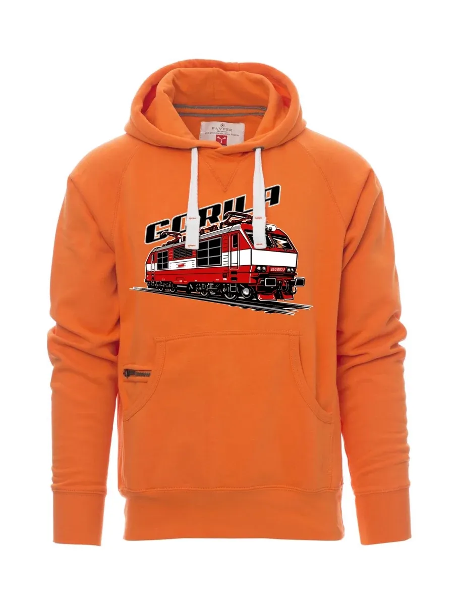 Orange Sweatshirt für Männer Lokomotive 350 „Gorila“