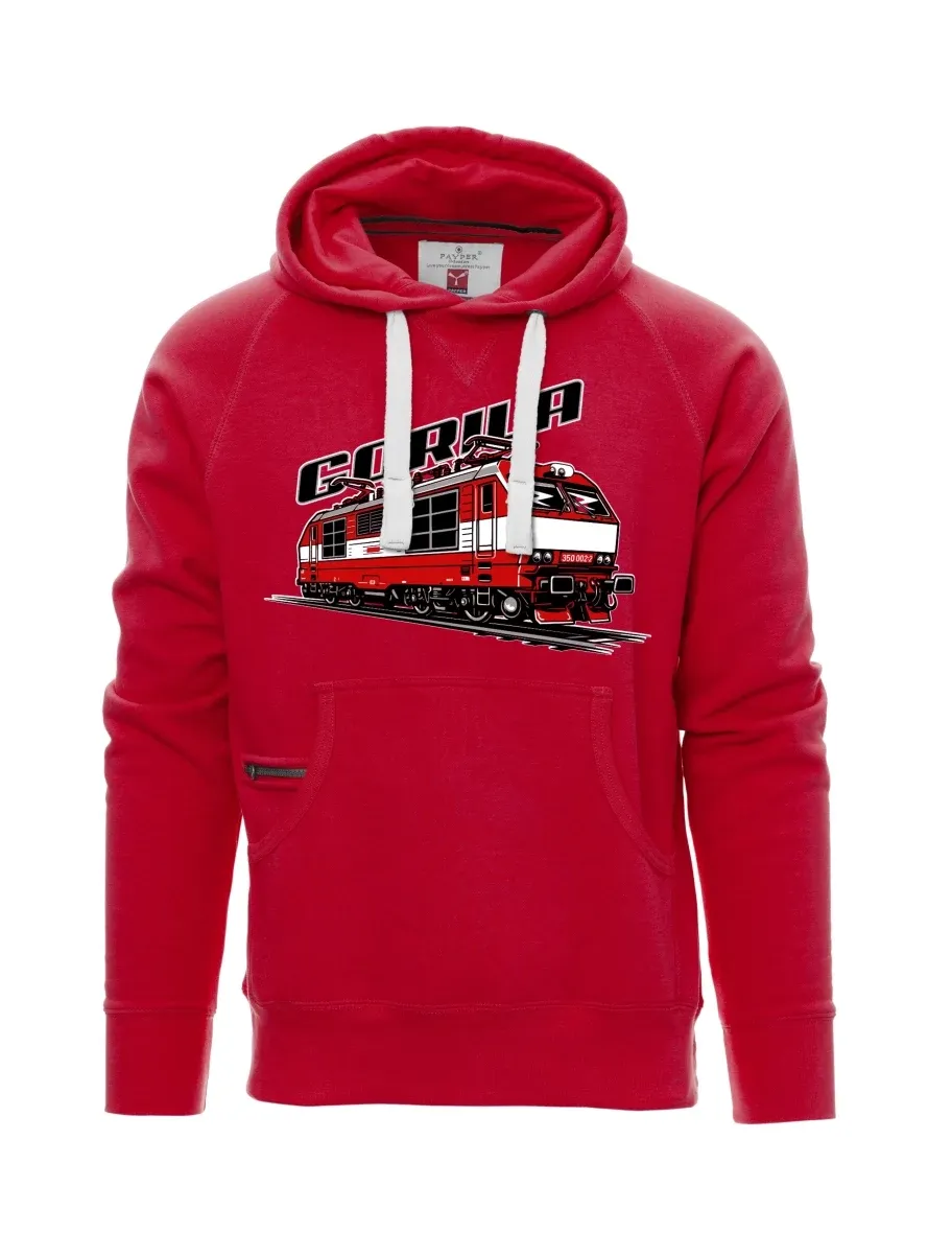 Rotes Sweatshirt für Männer Lokomotive 350 „Gorila“