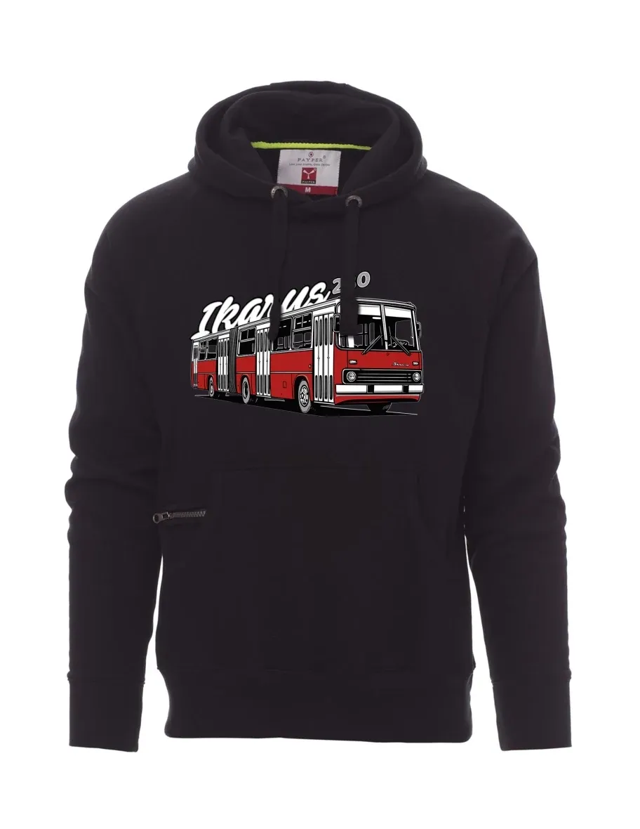Schwarzes Sweatshirt für Männer Autobus Ikarus 280