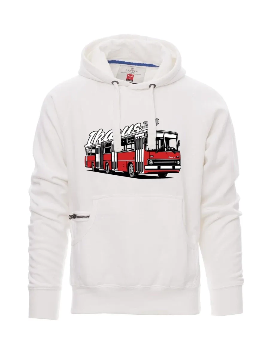 Weißes Sweatshirt für Männer Autobus Ikarus 280