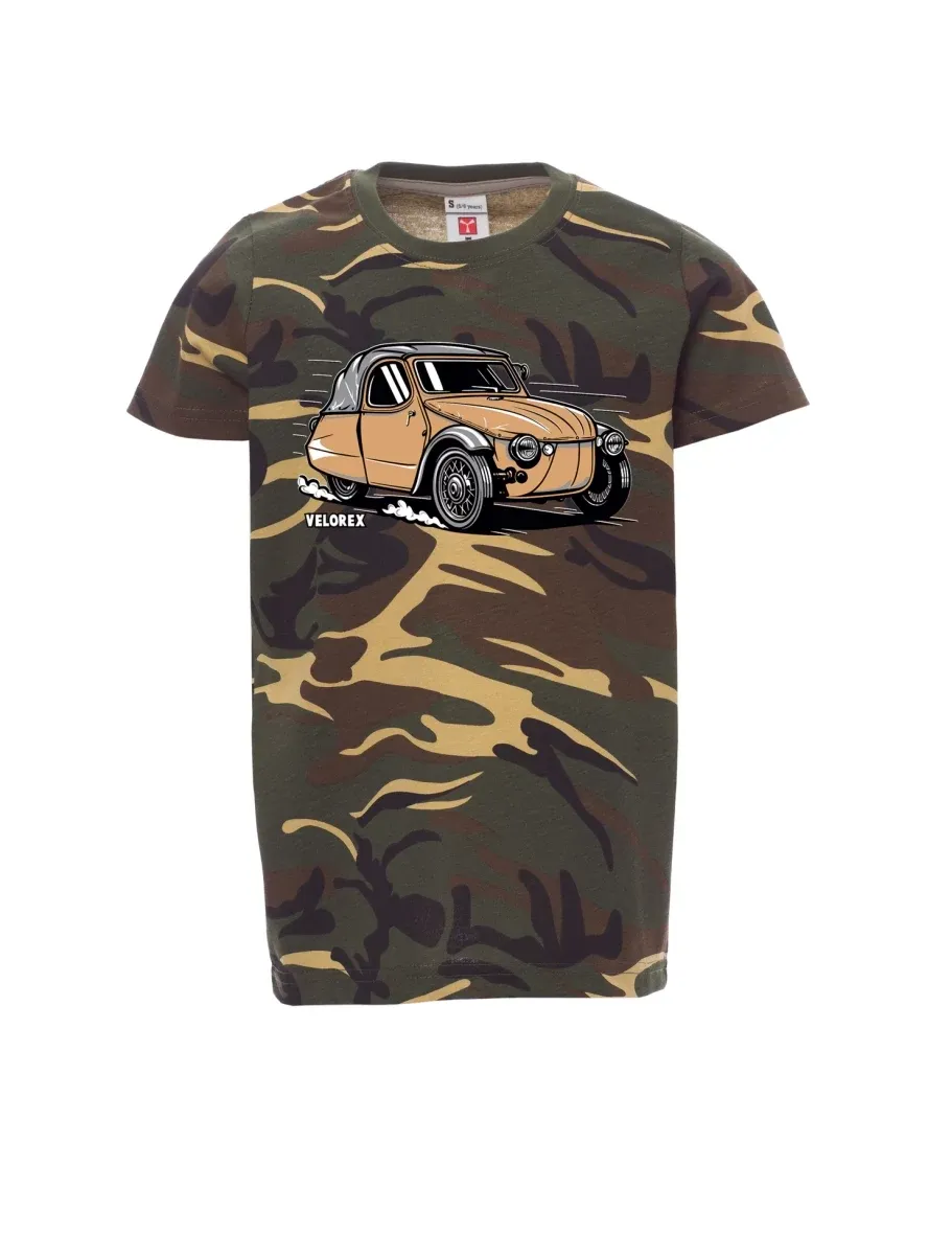 Tarnung Kinder T-Shirt Automobil Velorex