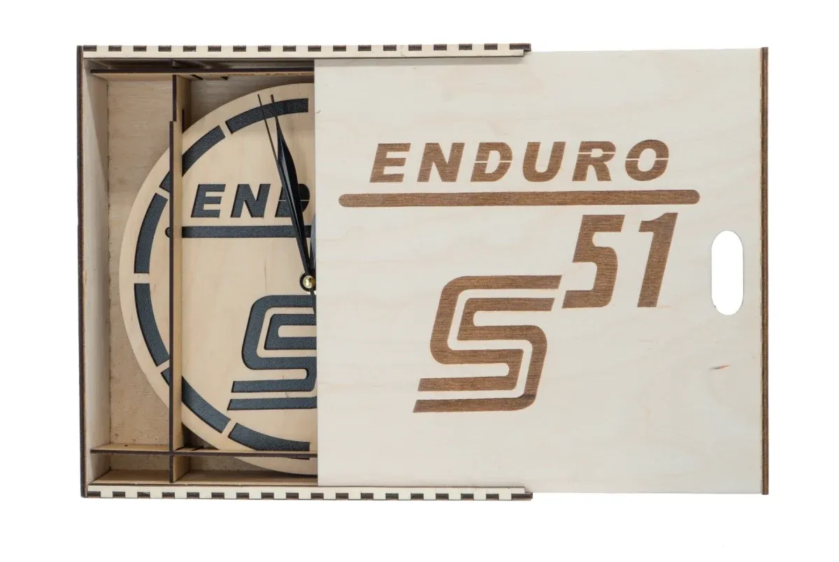 Geschenkbox für Holzuhr ENDURO S51 20 cm