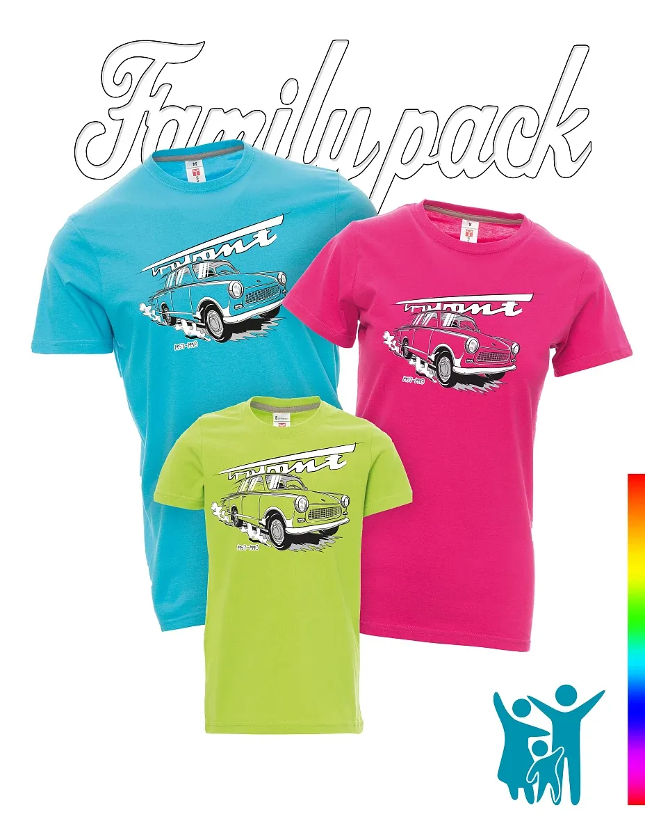 Familien-Set von T-Shirts Trabant 601