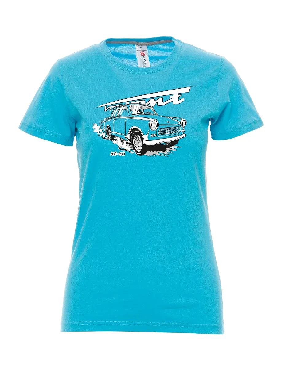 Atoll-blaues T-Shirt für Damen Trabi 601