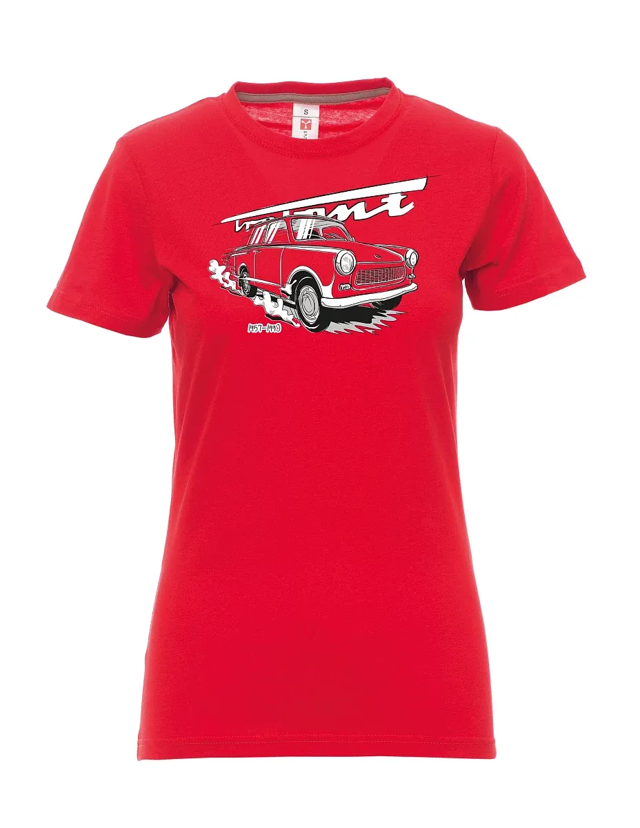Rotes T-Shirt für Damen Trabi 601