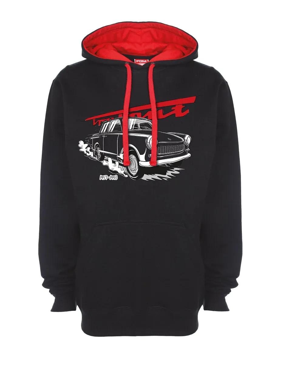 Rot-schwarzes Sweatshirt Trabi 601