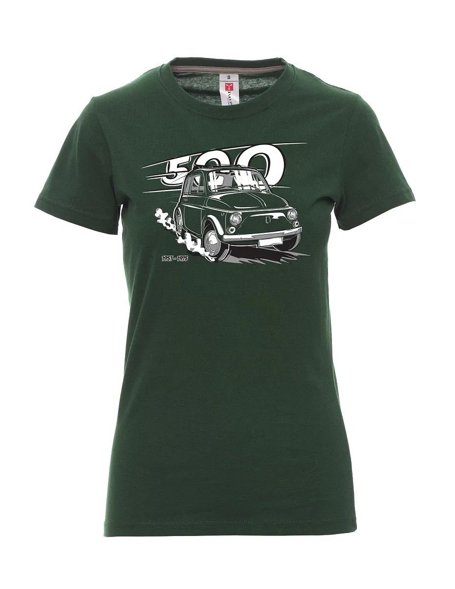 Dunkelgrün T-Shirt für Damen Der italienische Veteran F 500