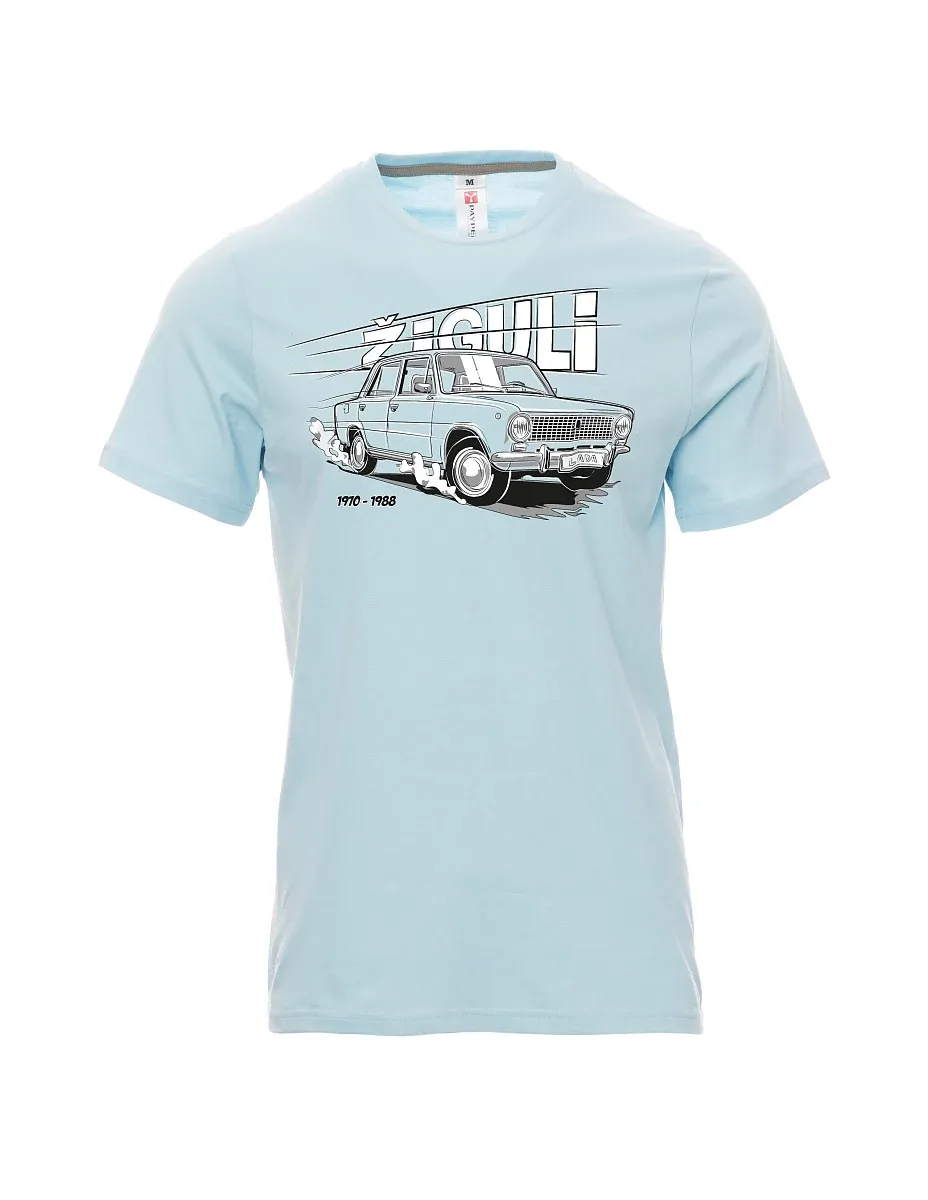 Blassblaues T-Shirt für Männer Lada-Žiguli