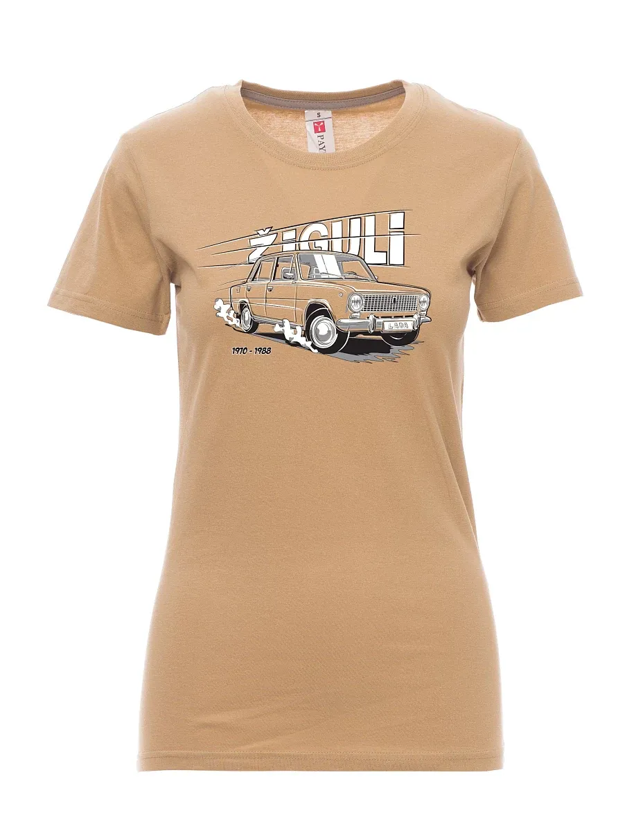 Braunes T-Shirt für Damen Lada-Žiguli