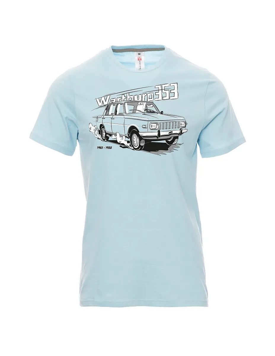 Blassblaues T-Shirt für Männer Wartburg 353