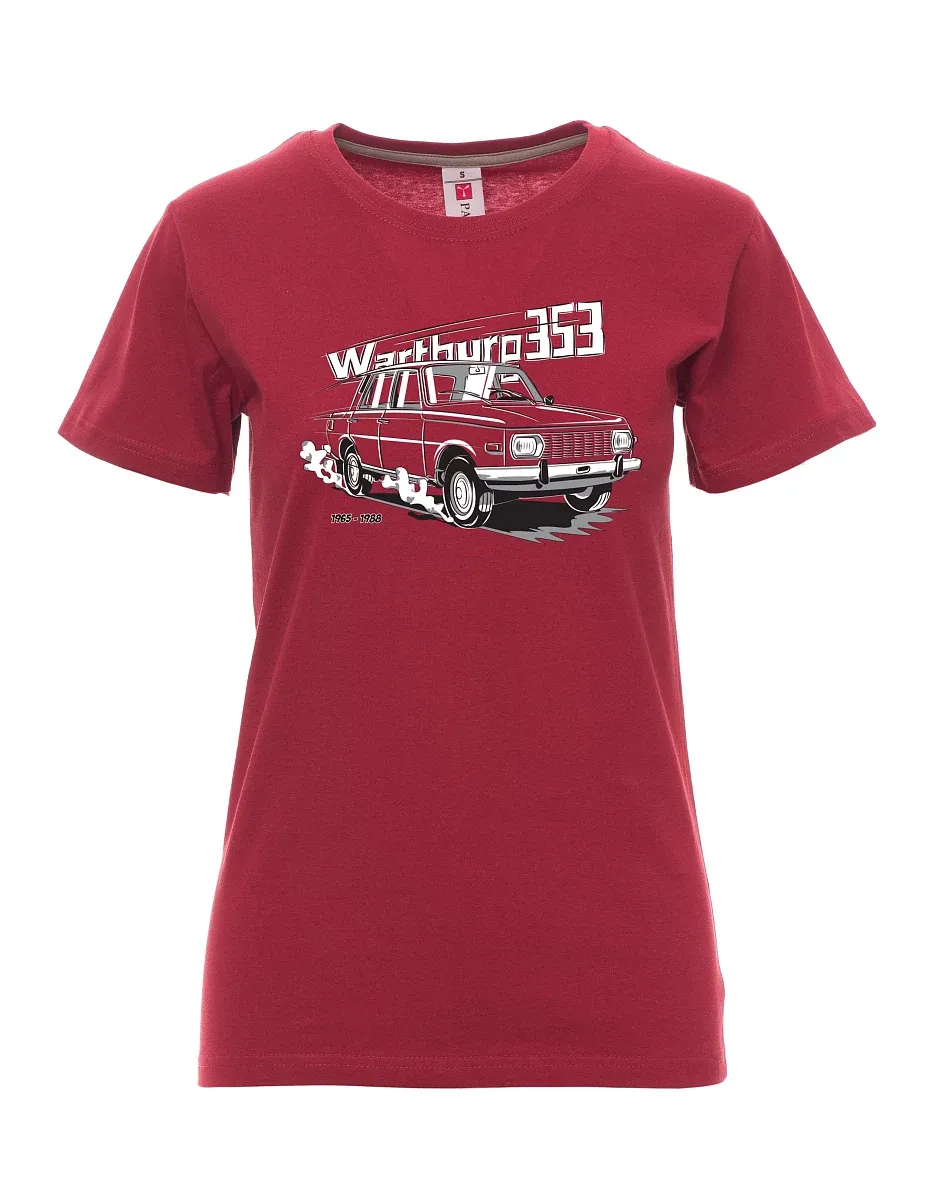 Bordeaux T-Shirt für Damen Wartburg 353