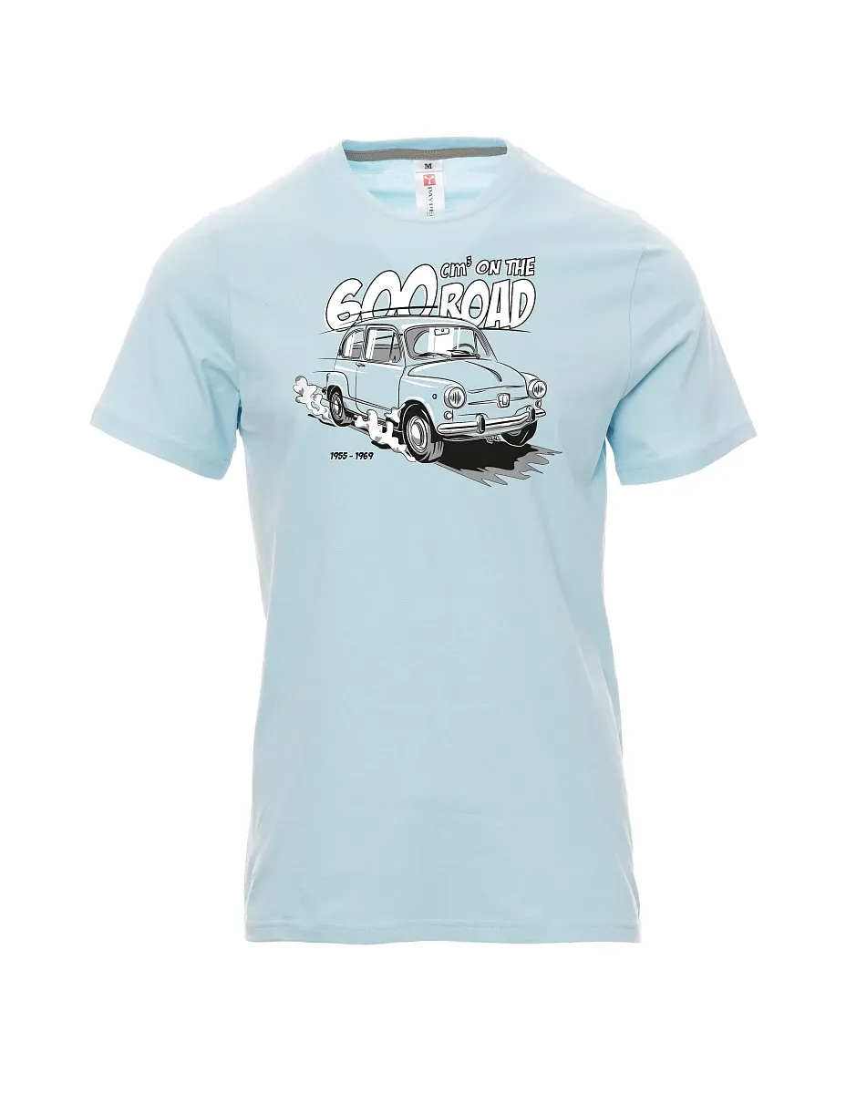Blassblaues T-Shirt für Männer Der italienische Veteran F 600