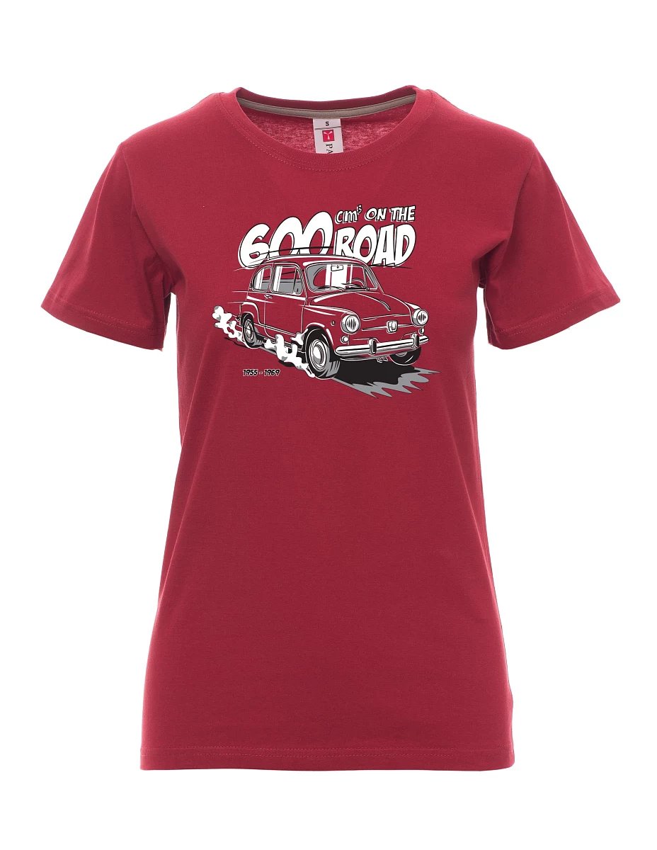 Bordeaux T-Shirt für Damen Der italienische Veteran F 600