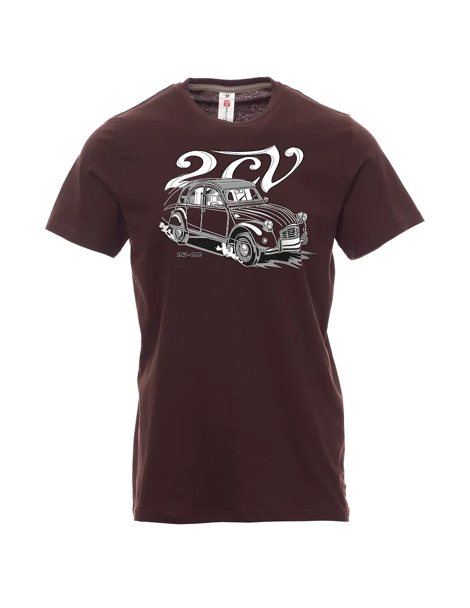 Dunkelbraun T-Shirt für Männer 2CV