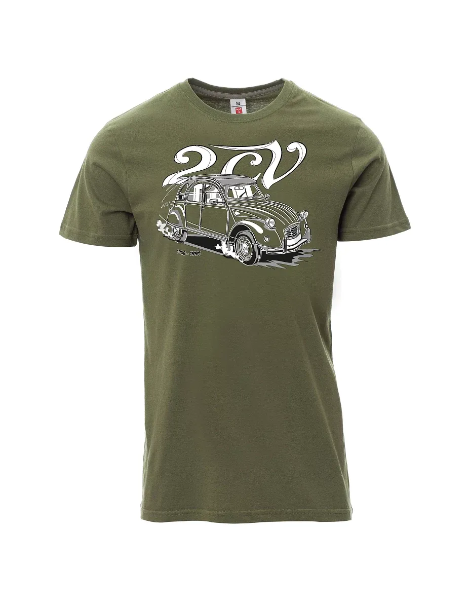 Khaki T-Shirt für Männer 2CV