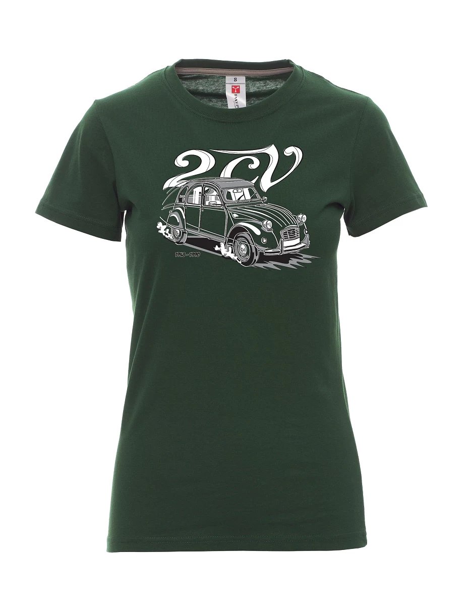 Dunkelgrün T-Shirt für Damen 2CV
