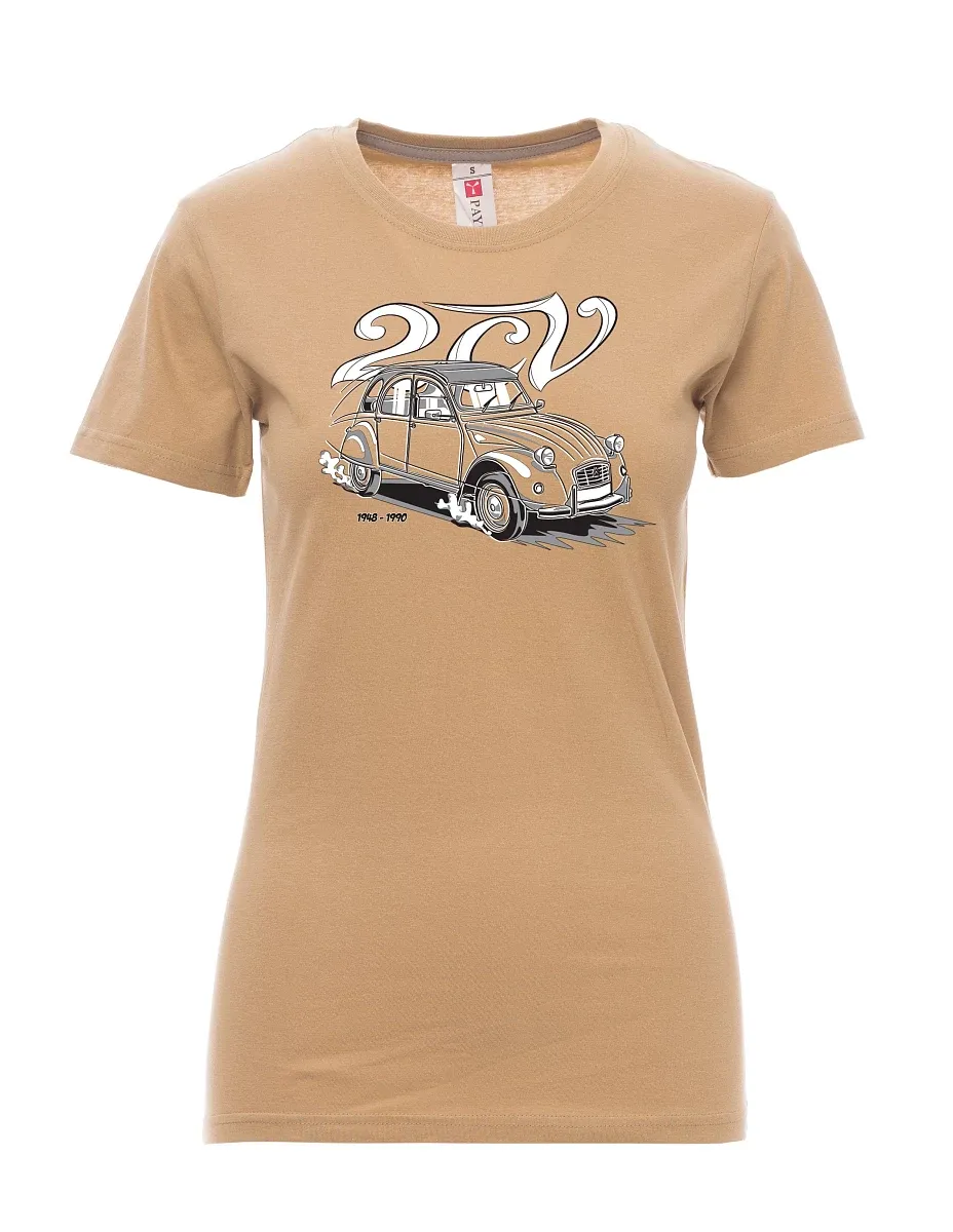 Braunes T-Shirt für Damen 2CV