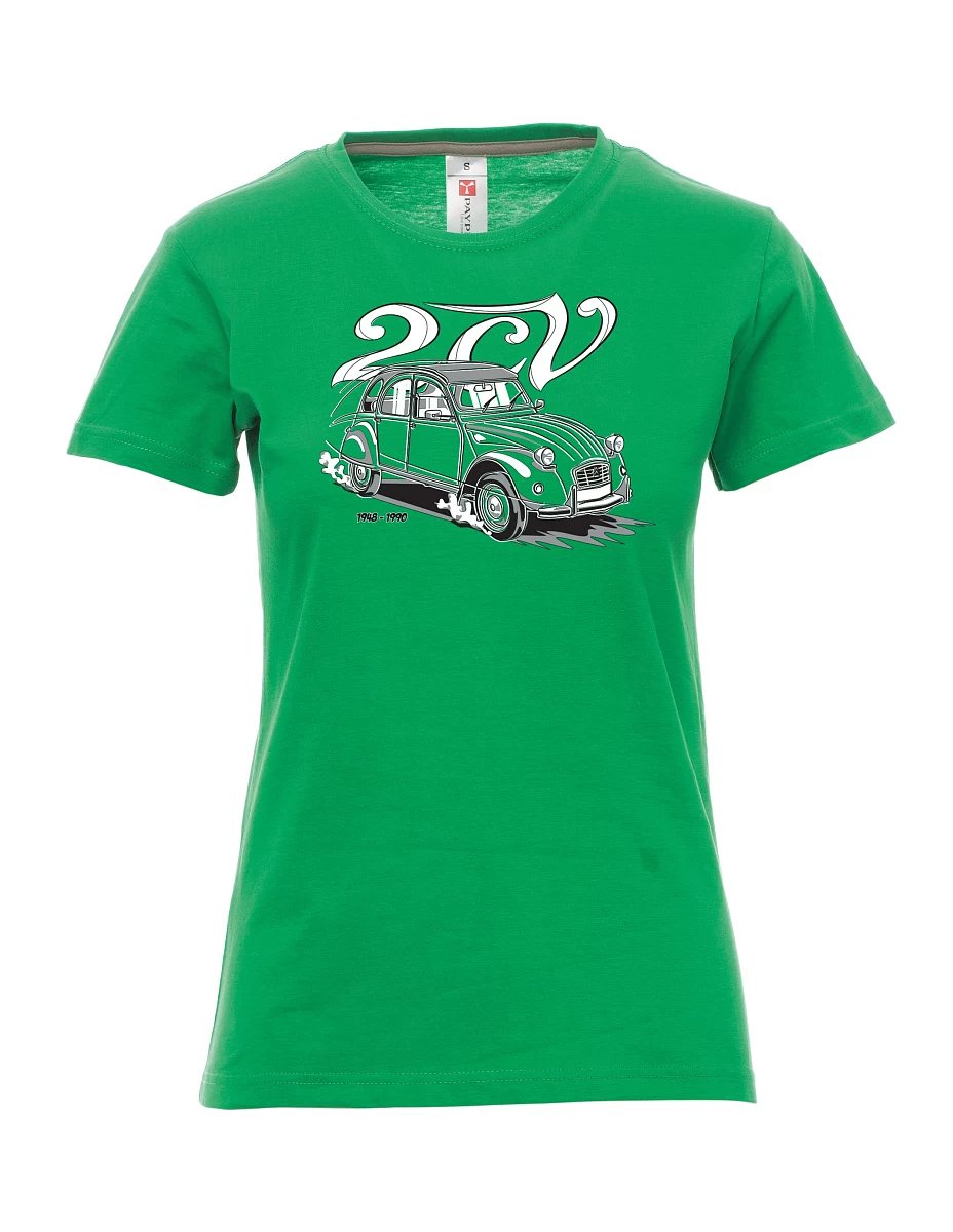 Grünes T-Shirt für Damen 2CV