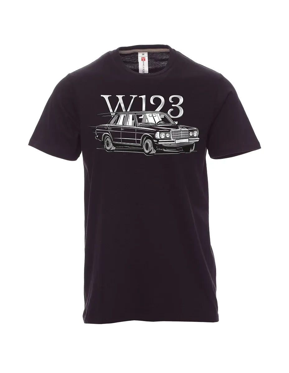 Schwarzes T-Shirt für Männer W123