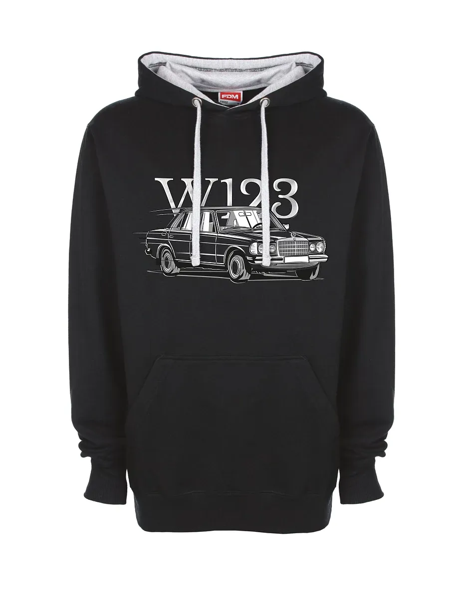 Grau-schwarzes Sweatshirt W123