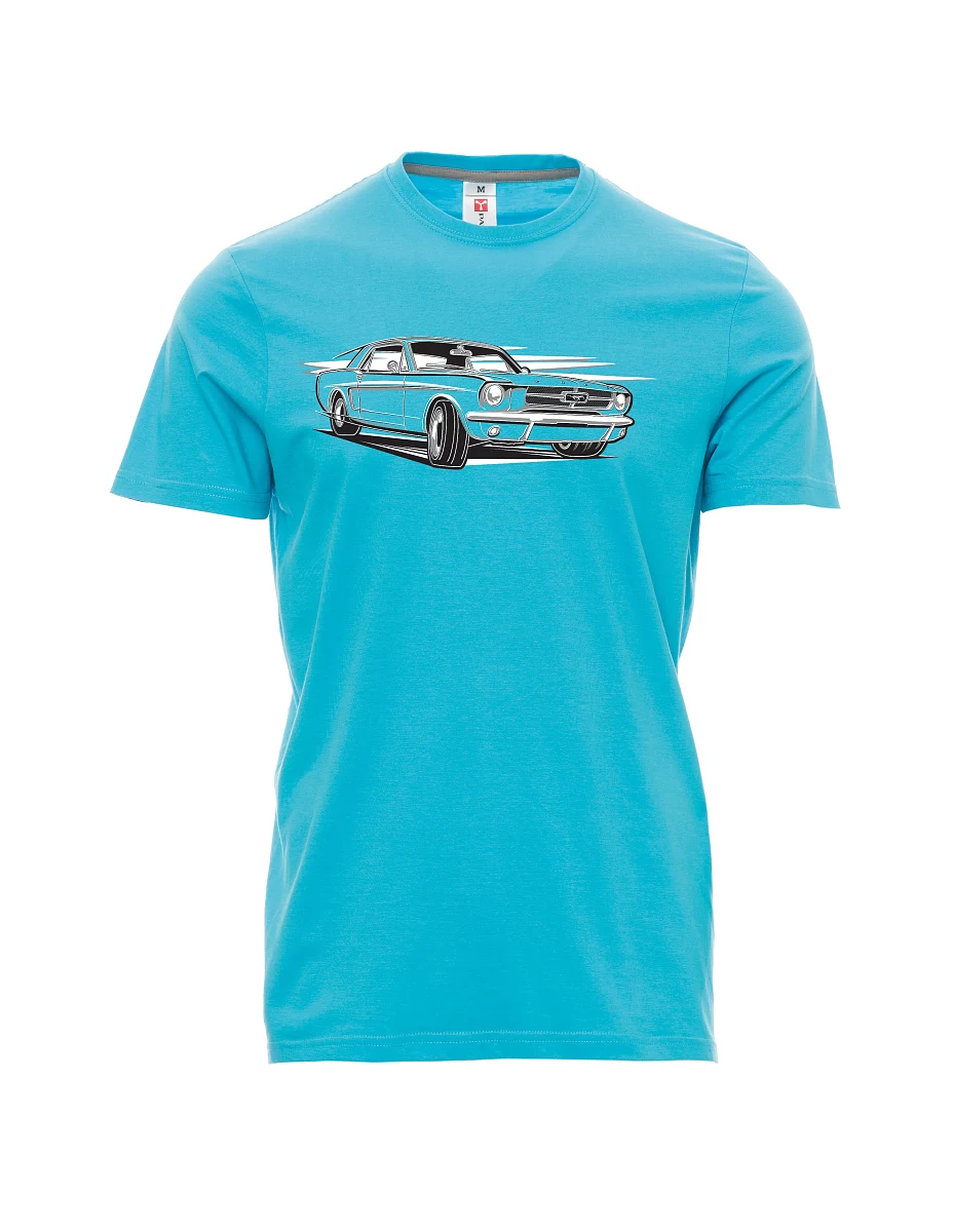 Atoll-blaues T-Shirt für Männer Mustang