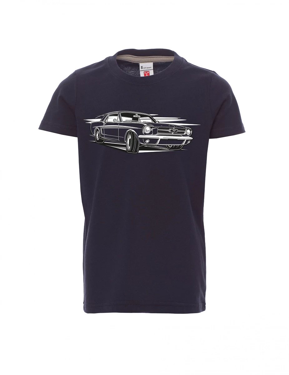 Navy Kinder T-Shirt Mustang