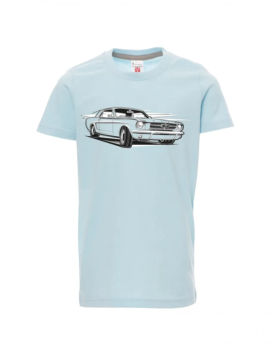 Blassblaues Kinder T-Shirt Mustang