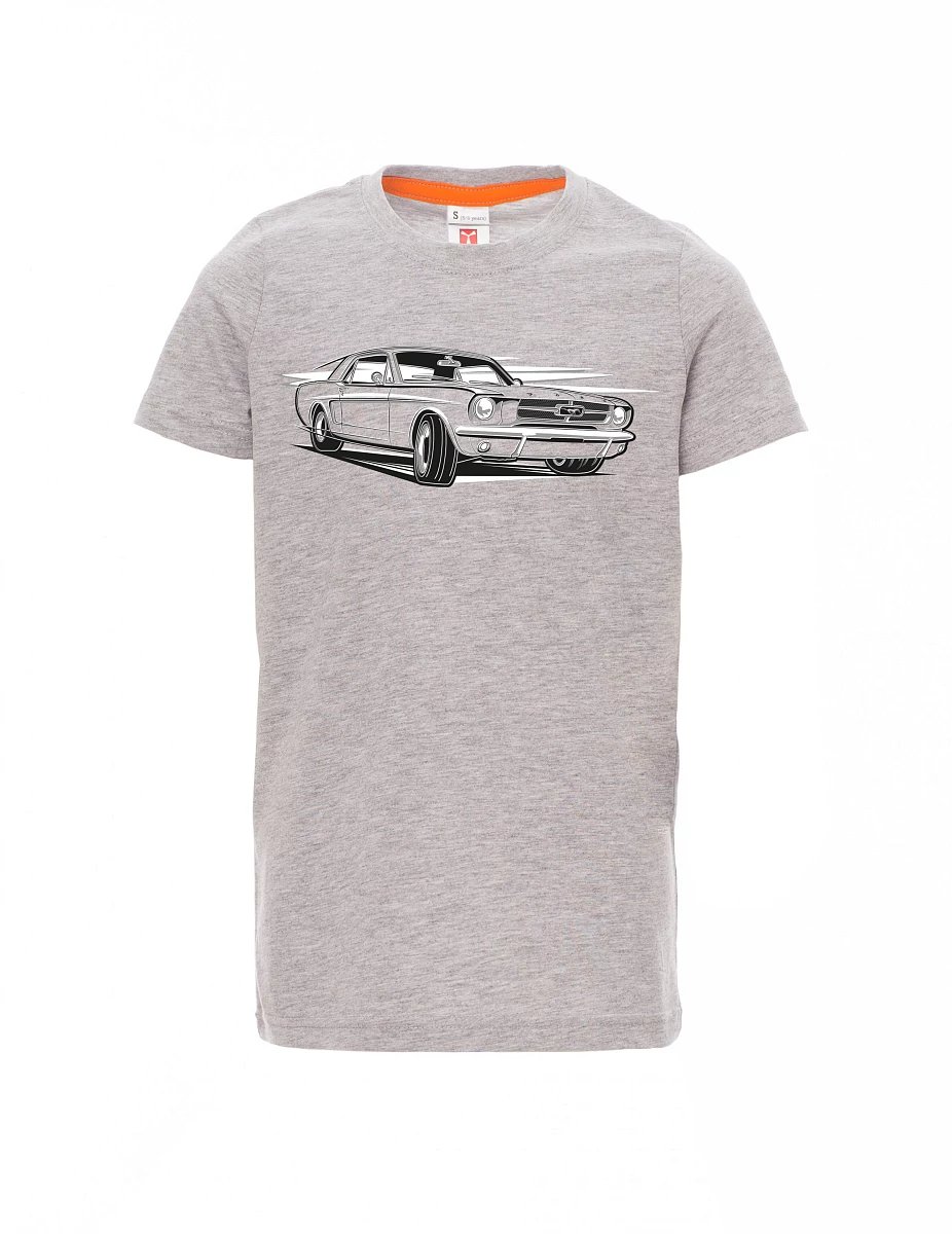 Grau melange Kinder T-Shirt Mustang