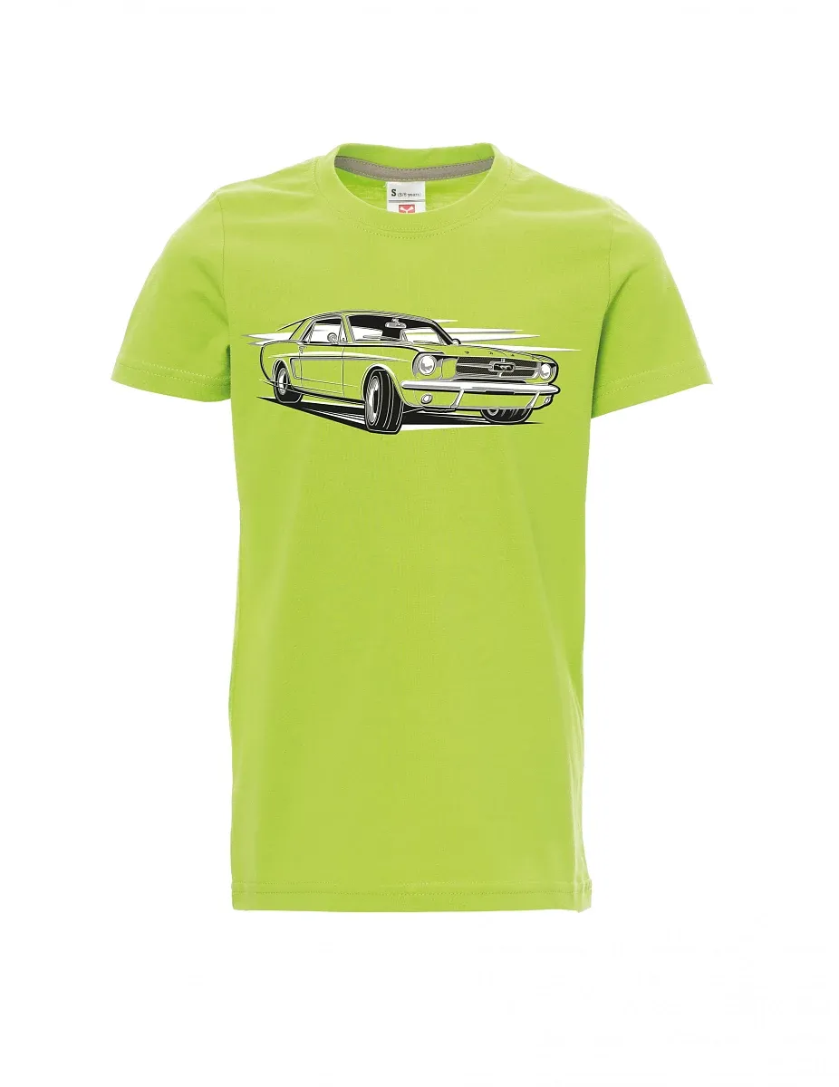 Hellgrünes Kinder T-Shirt Mustang