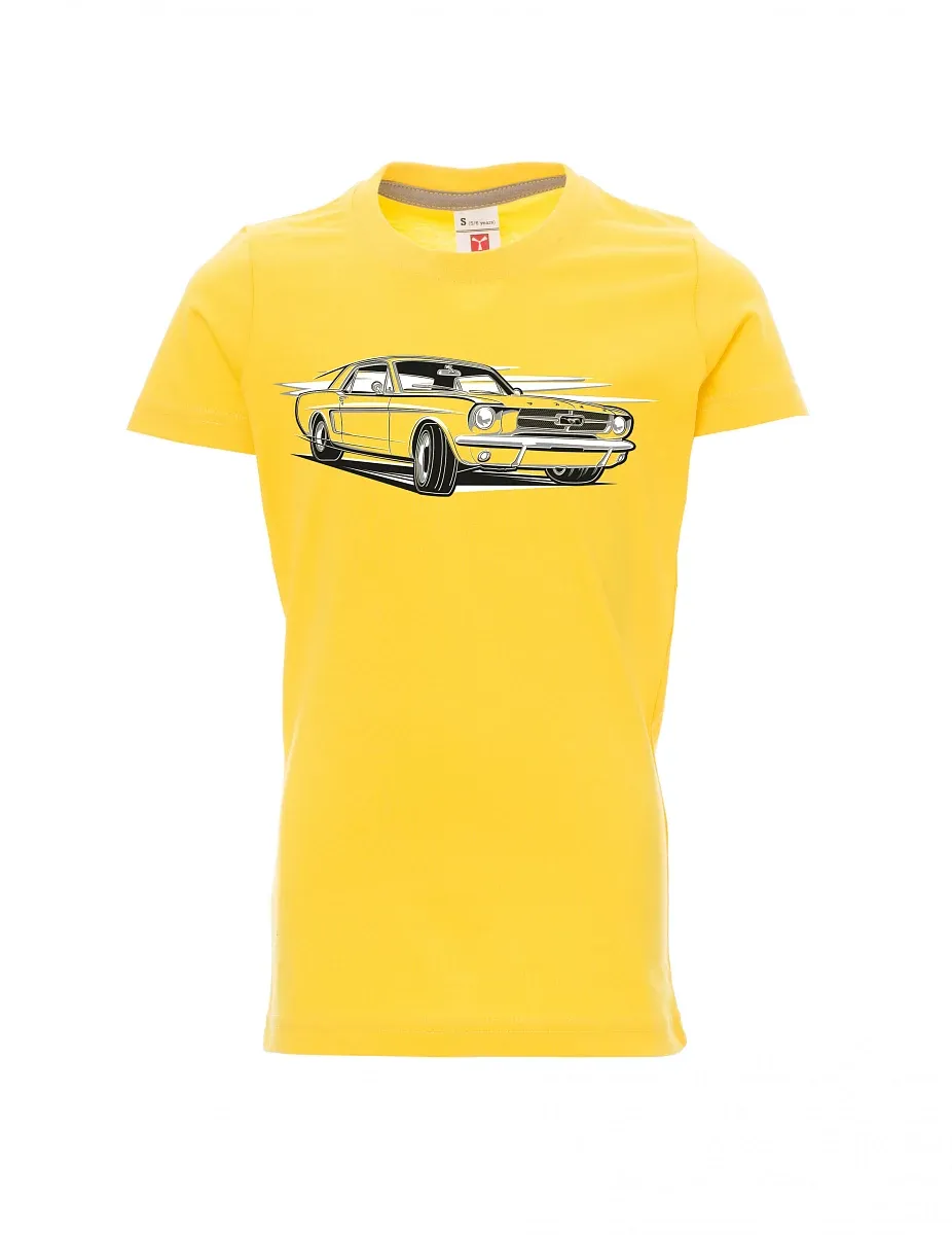 Gelbes Kinder T-Shirt Mustang