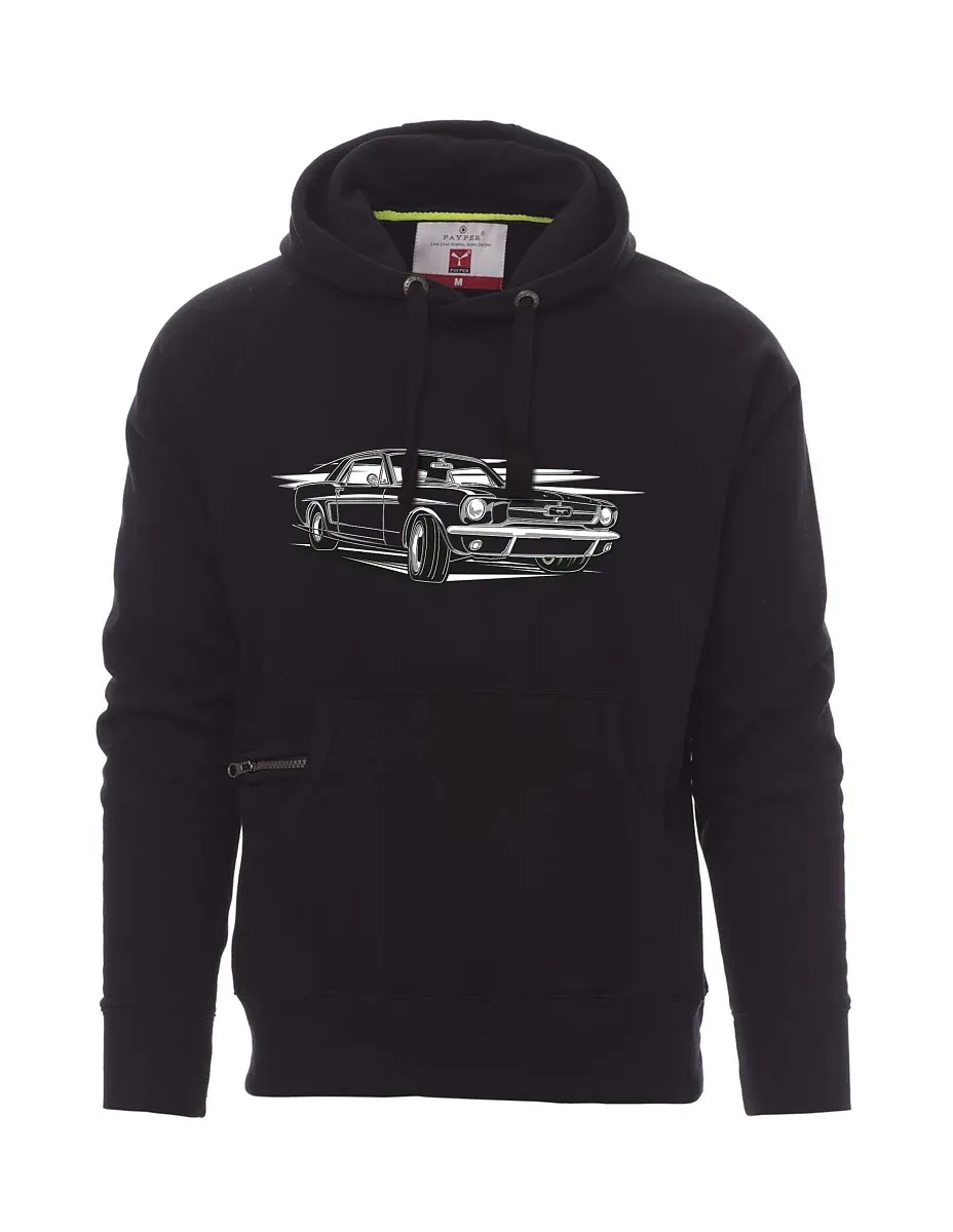 Schwarzes Sweatshirt für Männer Mustang
