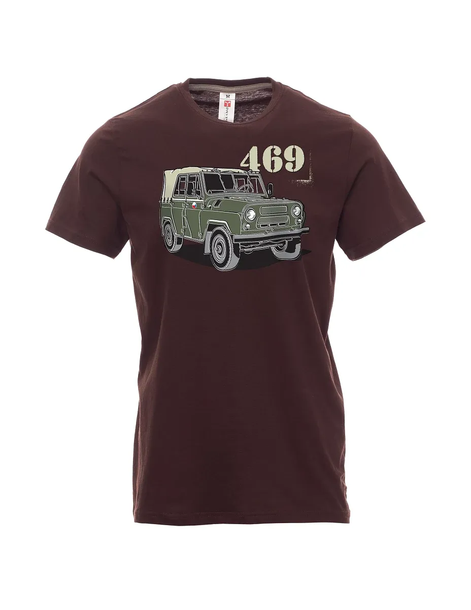 Dunkelbraun T-Shirt für Männer UAZ 469  CZ