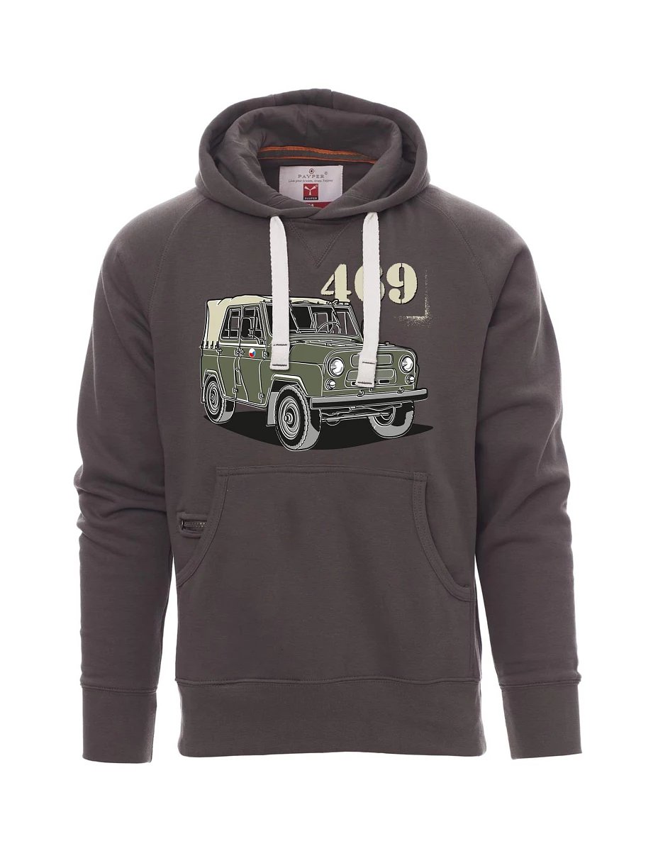 Graues Sweatshirt für Männer UAZ 469  CZ