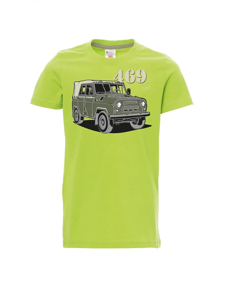 Hellgrünes Kinder T-Shirt UAZ 469
