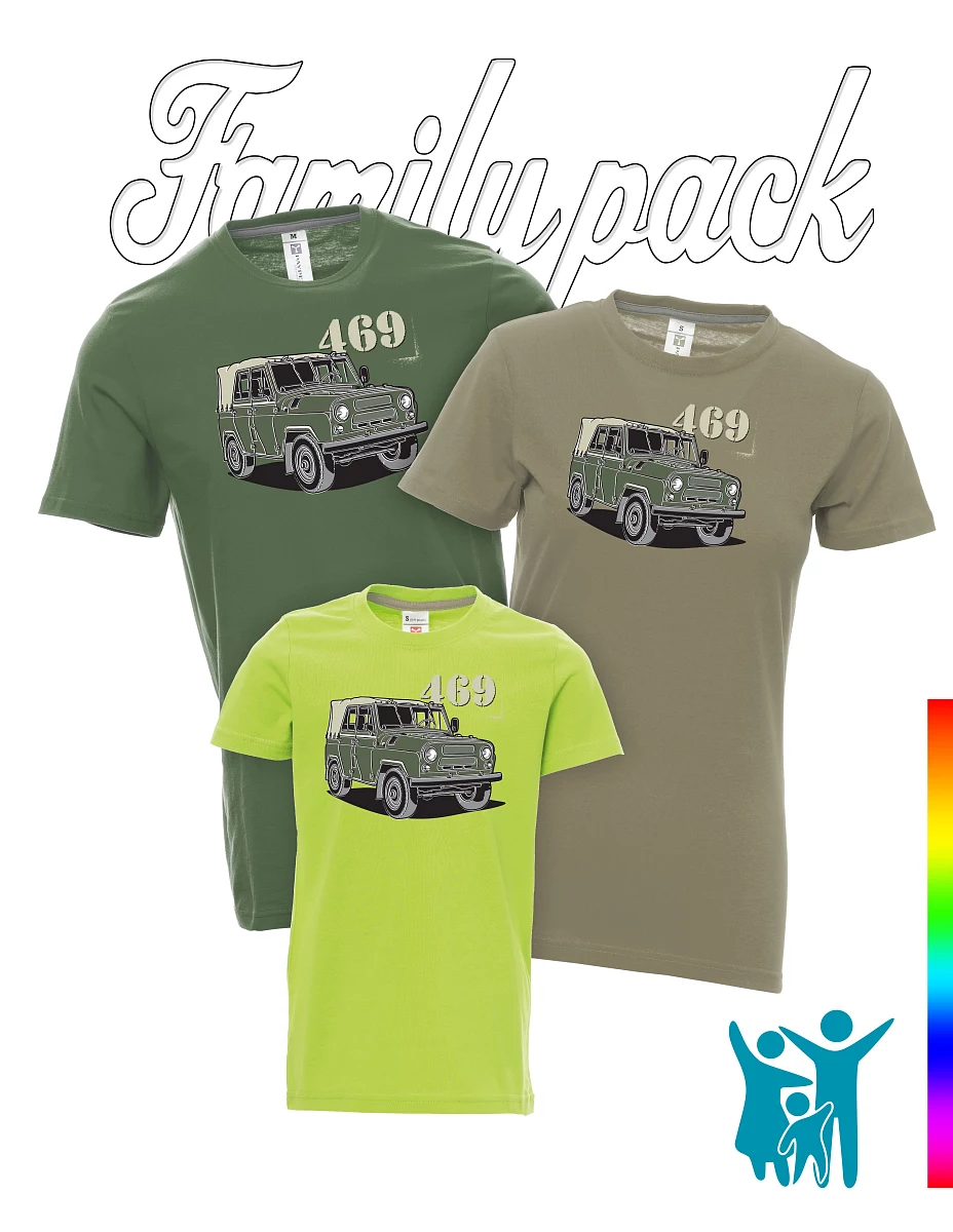 Familien-Set von T-Shirts UAZ 469