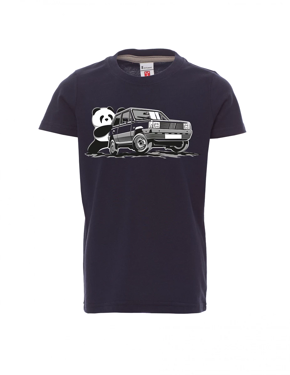 Navy Kinder T-Shirt Der italienische Veteran F Panda